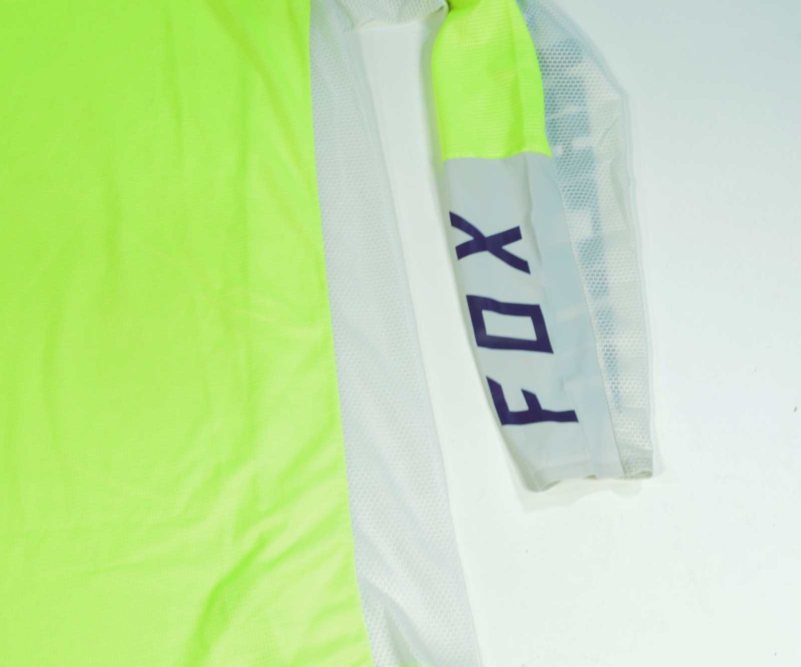 Fox Flexair Racing BMX MTB Long Sleeve Men’s Large White Neon Biking Cycling