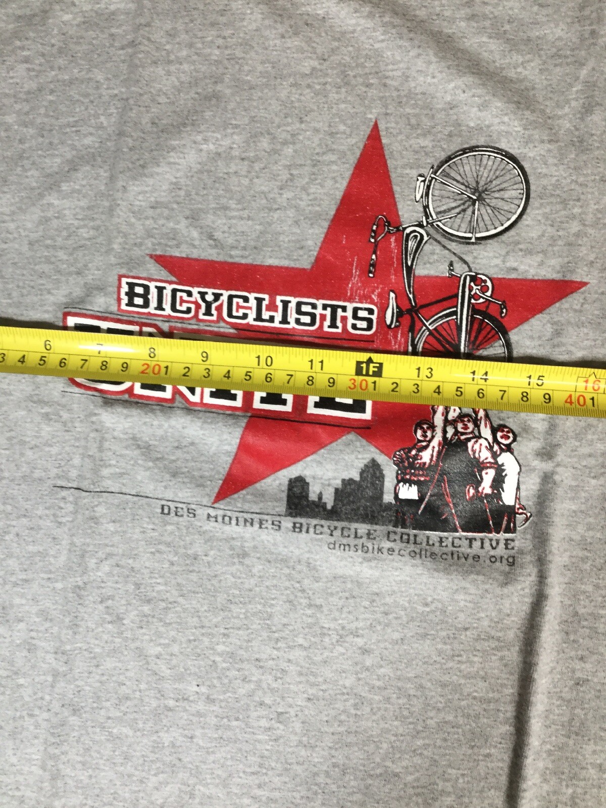 Gildan Mens Size Large L Iowa Cycling Bicycle T Shirt (6930-28)