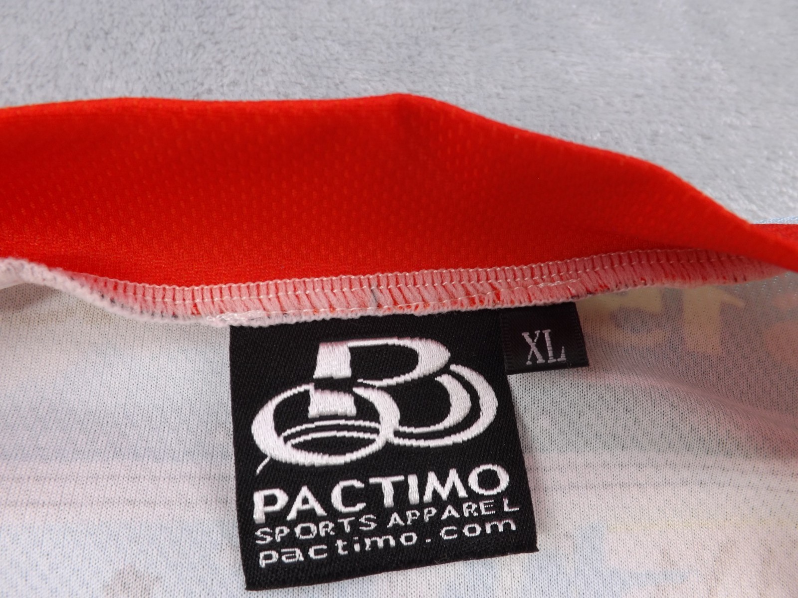 Pactimo Sports Cycling Shirt VTG Men’s Size XL Multi Color 3/4 Zip Back Pockets