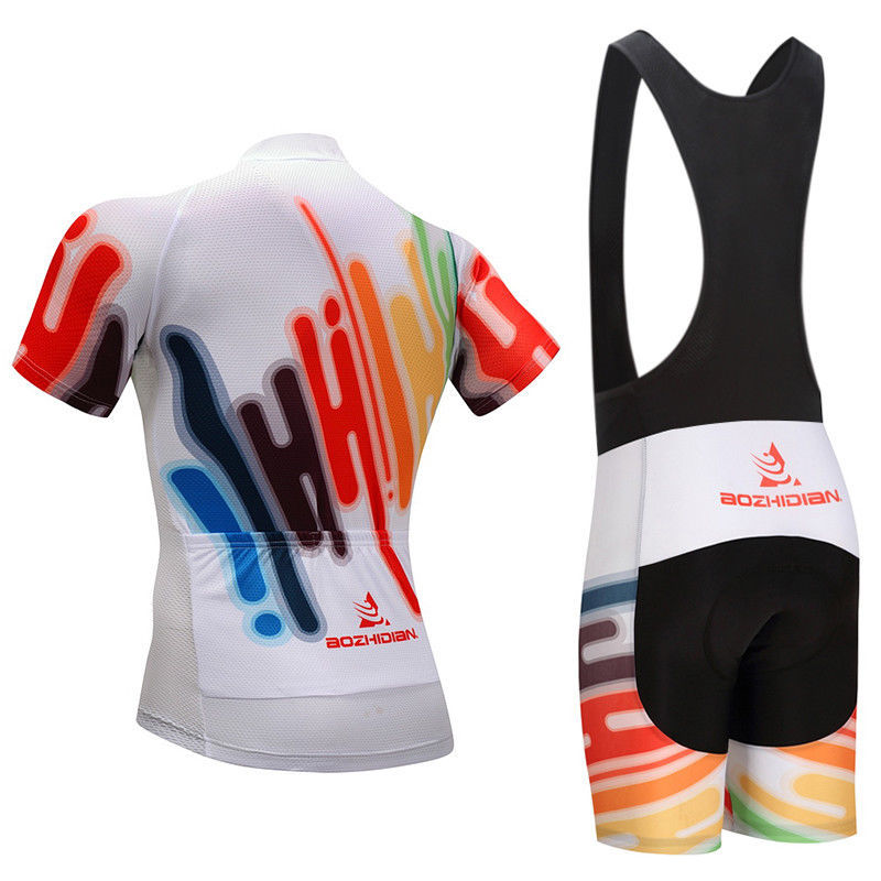 Men’s Cycle Clothing Short Sleeve Cycling Jersey Padded Bike (Bib) Short Kit