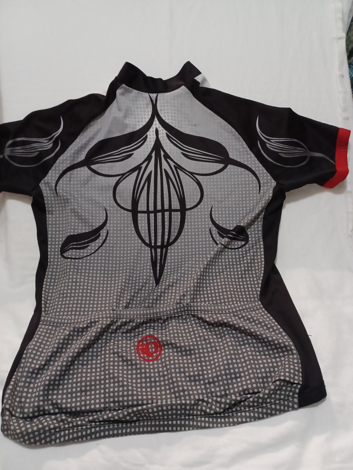 Pearl Izumi Short Sleeve 3/4 Zip Rear Pockets Sz XLg Riding Shirt A 099