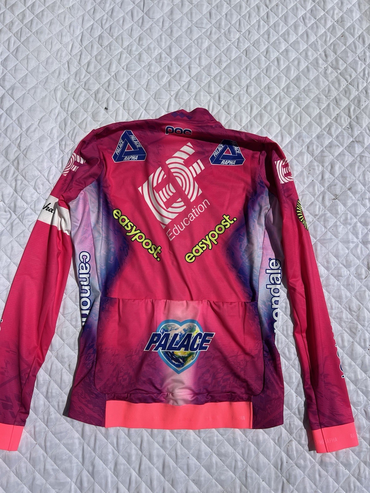 Rider Team Issue Rapha Palace EF Education First Pro L/S Cycling Jersey Medium