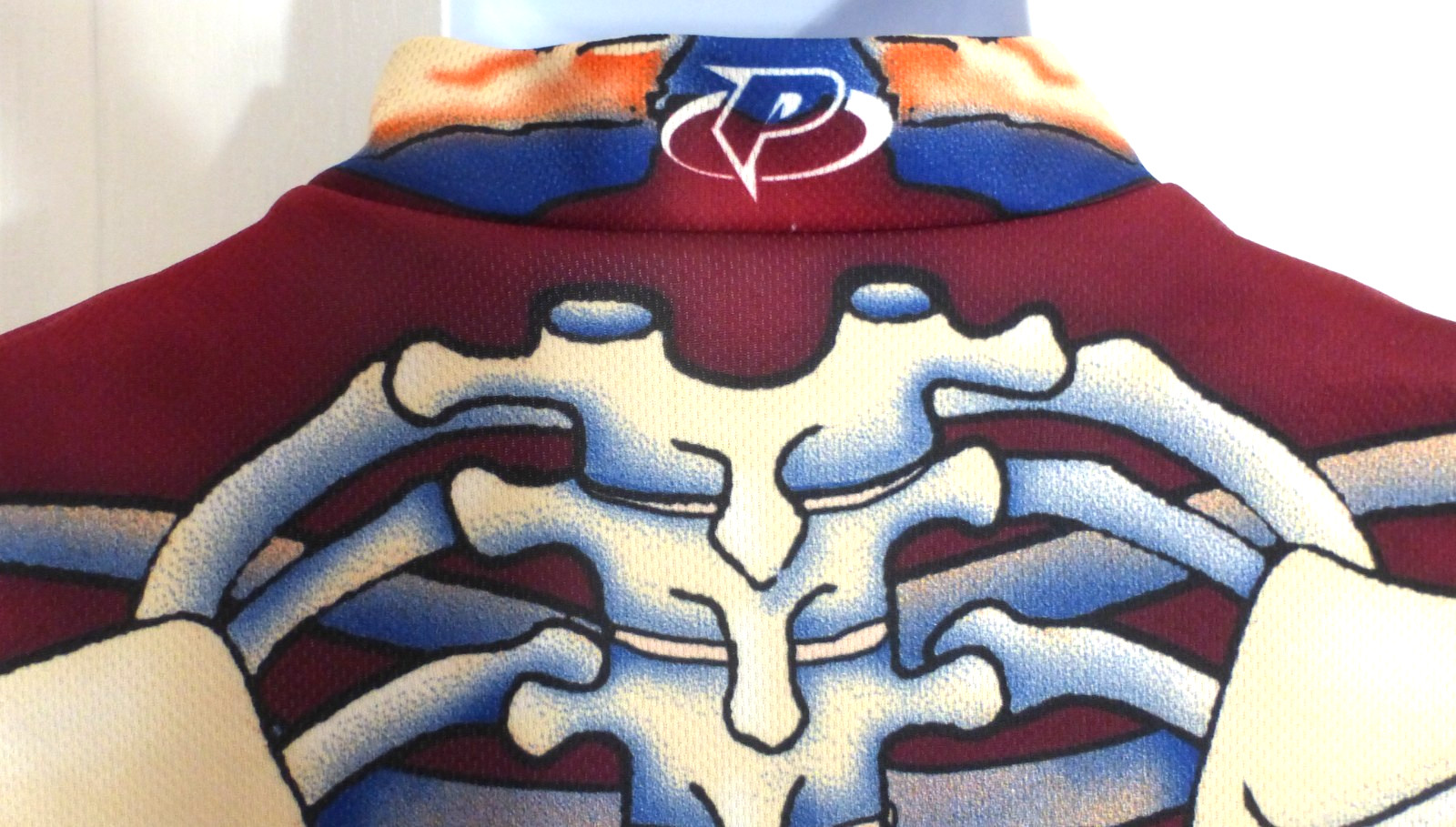 PRIMAL Men’s Cycling Jersey, 3/4 Zip, Multi-color, Back Pockets, Size Large