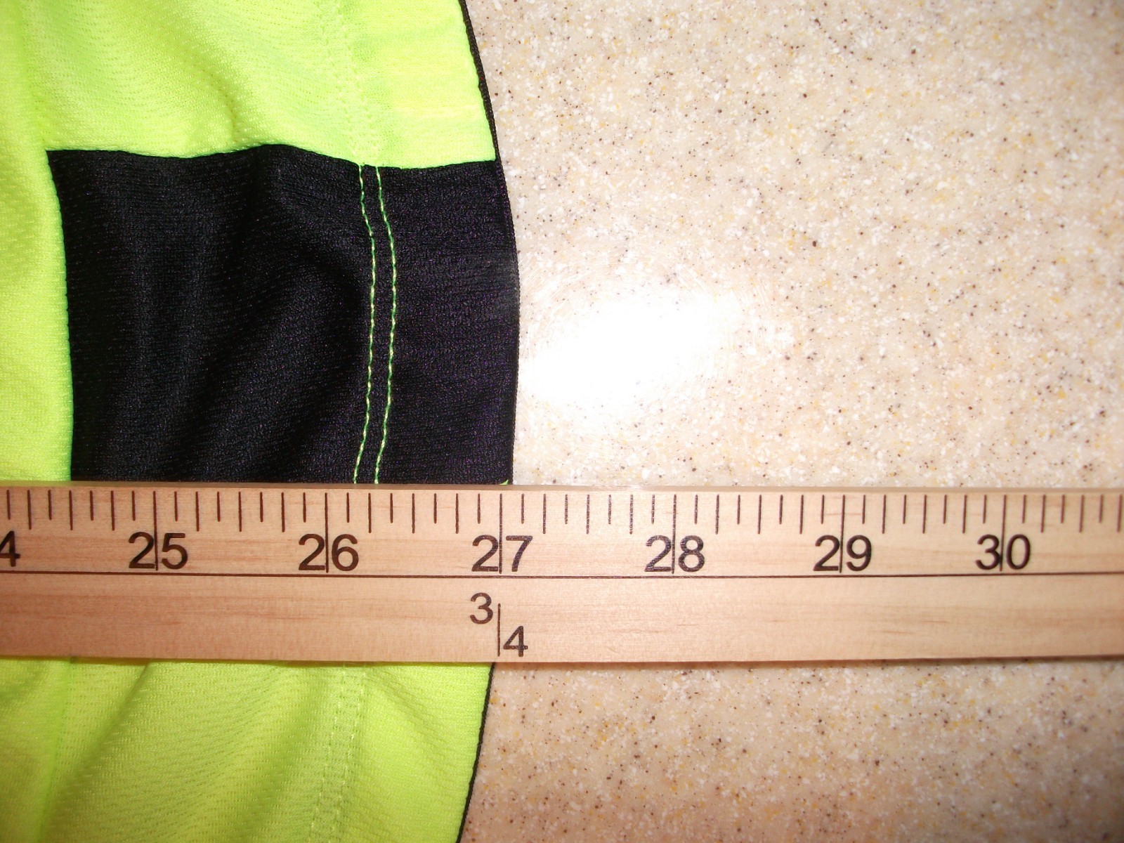 Arsuxeo Men’s Cycling Jersey Hi-Vis Neon Yellow Full Zip Size Medium Zip Pocket