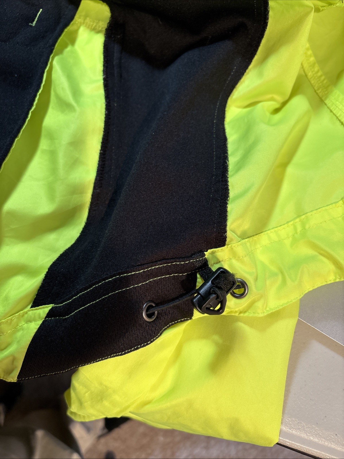 Cycling Jacket Vest LG Louis Garneau Convertible Cabriolet Hi-Vis M