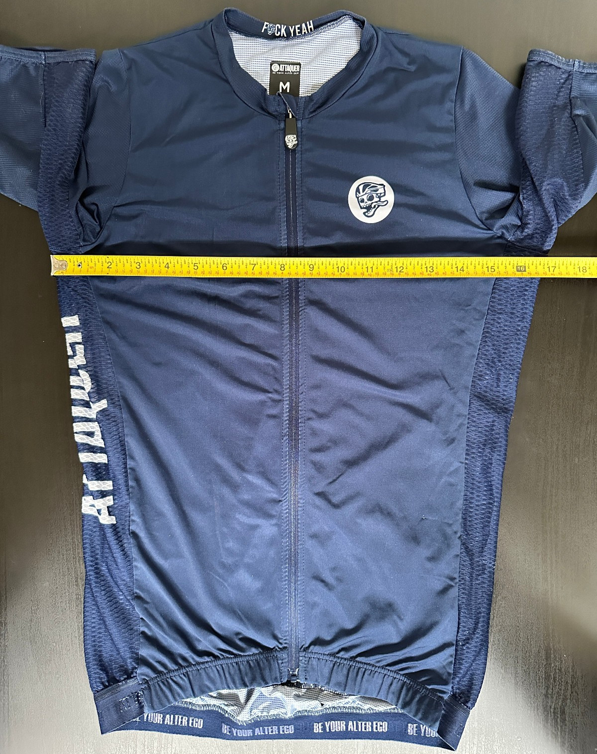 Attaquer Race Cycling Jersey Full Zip | Men’s Med | Navy Blue | Australia Italy
