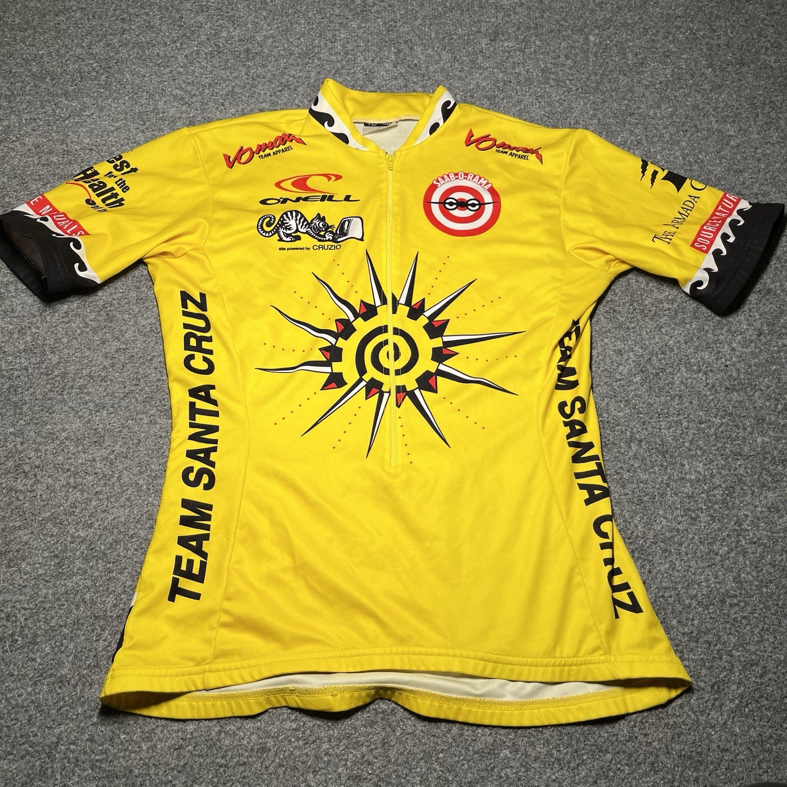 Vintage 90s Vomax Cycling Jersey Womens Large 4 Team Santa Cruz O’Neill USA