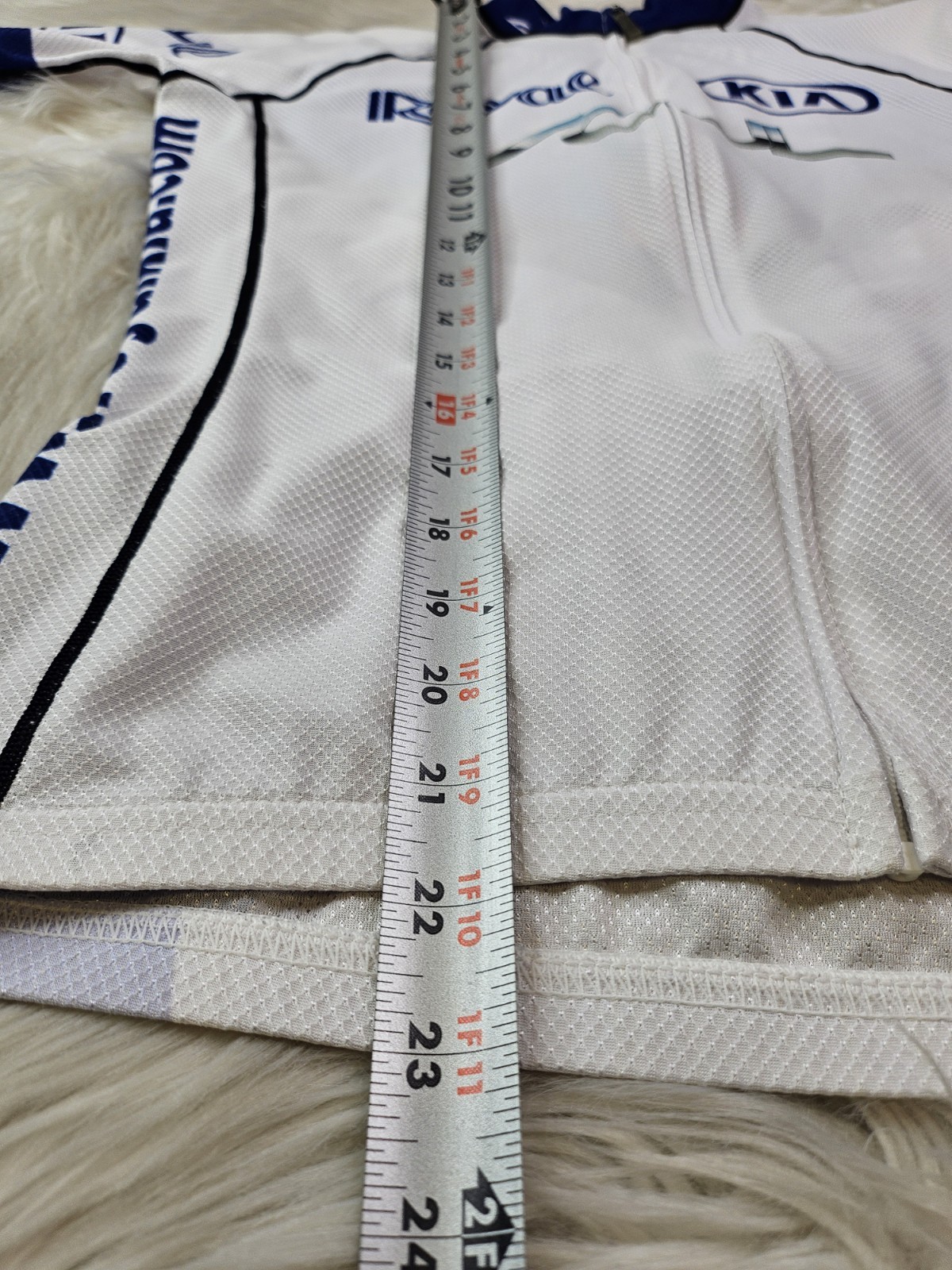 Louis Garneau Cycling Jersey Womens (M) Royal Kia Full Zip 100% Polyester