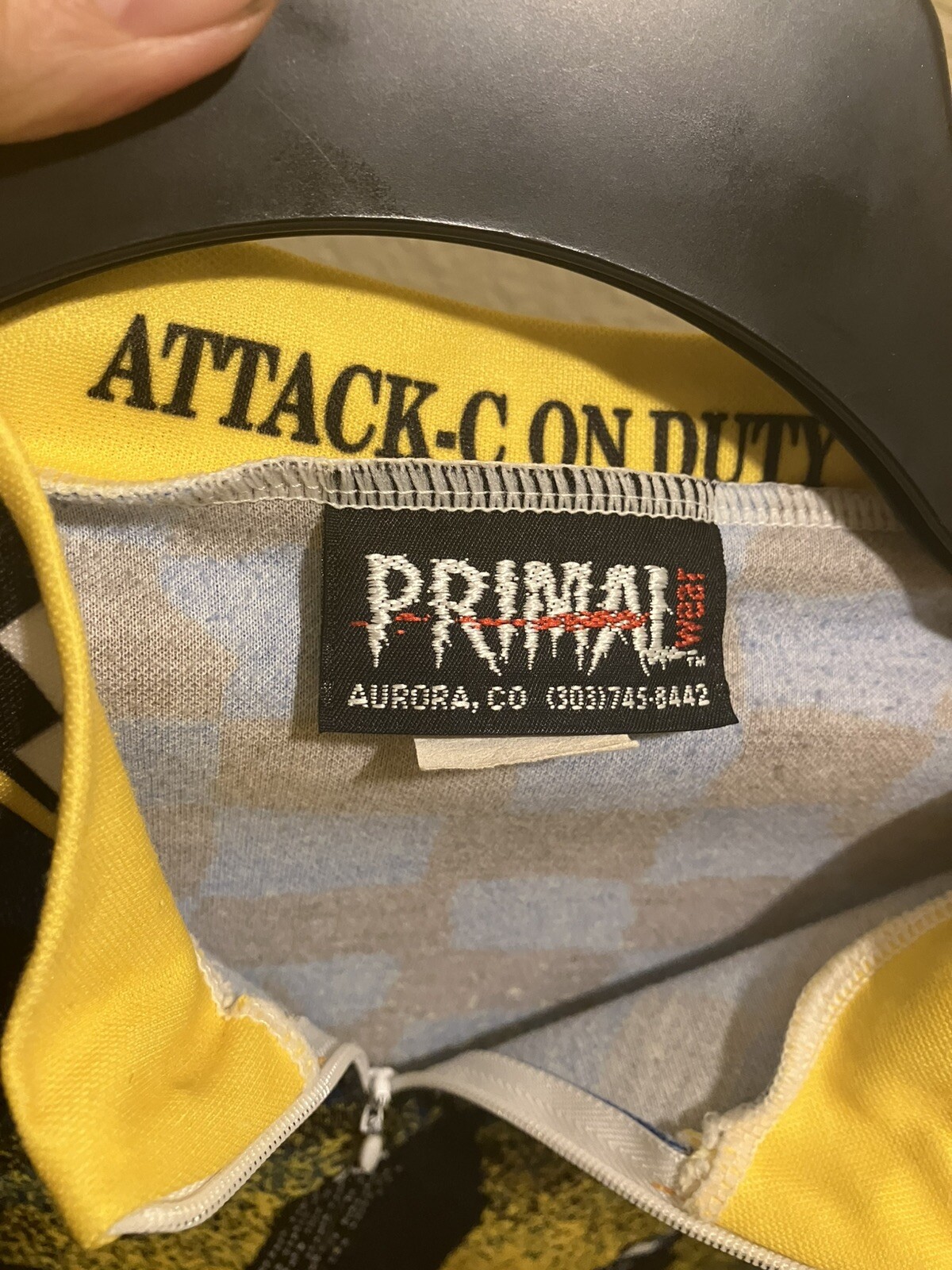 VTG Primal Cycling Jersey Sz L Attack C On Duty Mad Dog Much Taxi Driver Cab
