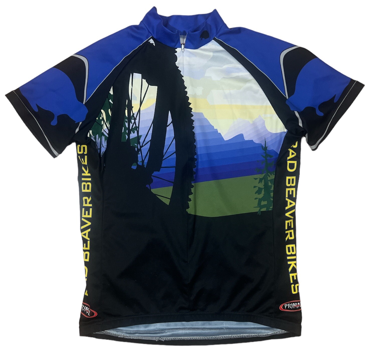 Primal Jersey Womens XL Short Sleeve Zip Leisure Biking Casual Cycling