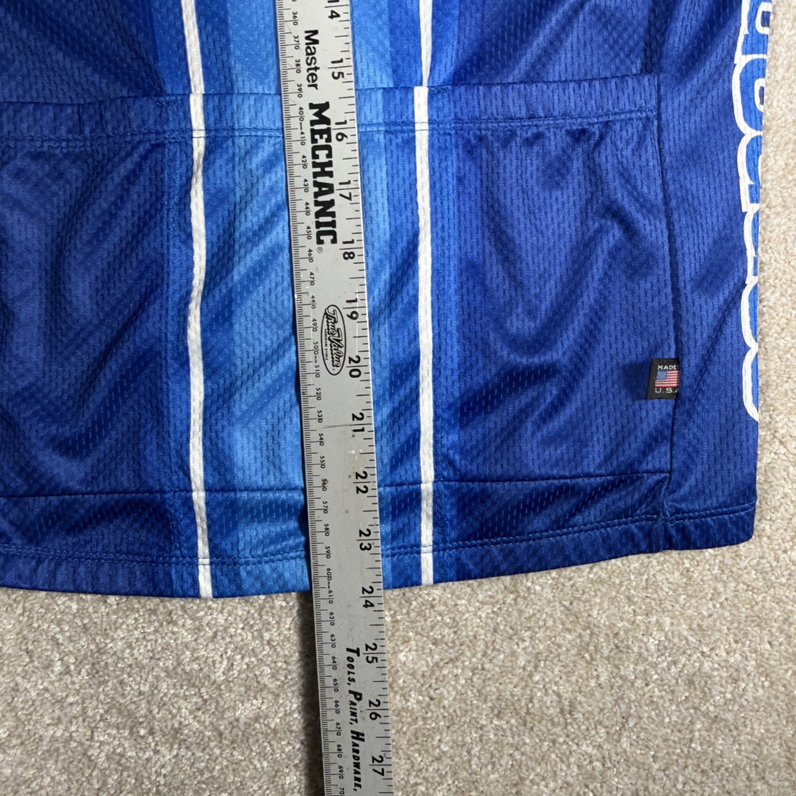 Cannondale 3/4 Zip Cycling Riding Jersey Mens Large Blue Short Sleeve Logo