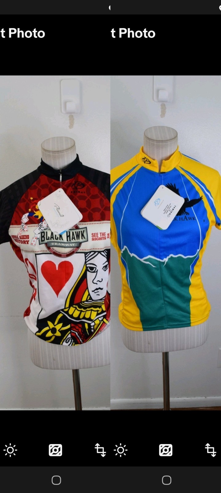 Primal Cycling Jersey Bicycle Womens XS New Black Hawk Full Zip Raglan Sport