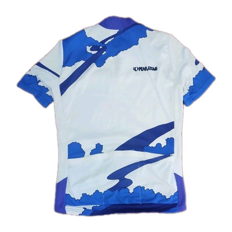 Pearl Izumi Cycling Jersey Mens Size Medium Graphic Print 1/4 Zip Made In USA