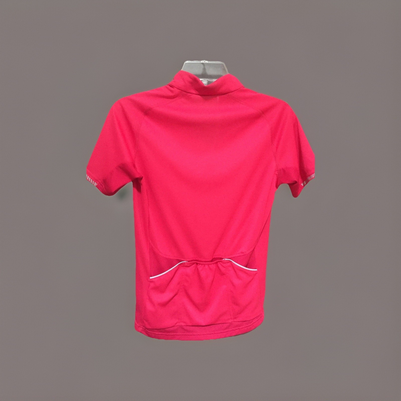 Gore Bike Wear Top Size Small 3 Back Pockets Partial Zip Neck Short Sleeve