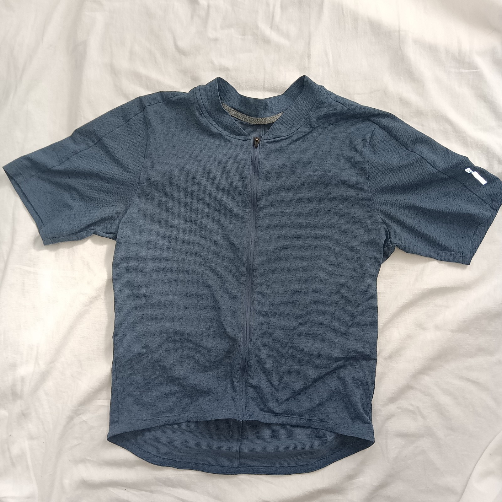 REI Co-Op Women’s Heather Blue Medium Short Sleeve Full Zip Cycling Jersey