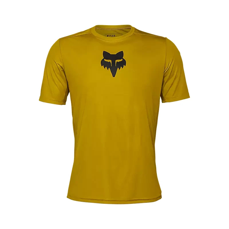 New FOX Racing Mens Ranger Lab Head MTB SS Jersey $55 M yellow green black