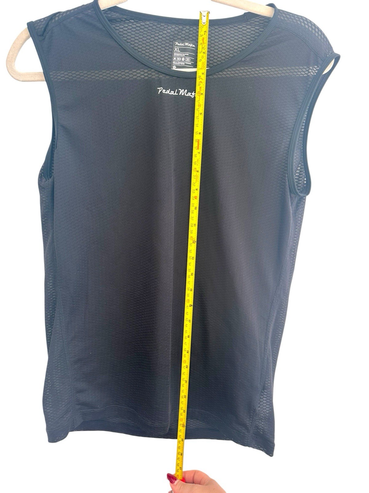 Pedal Mafia Women’s Base Layer Black XL Sleeveless Mesh Cycling Top Road Bike