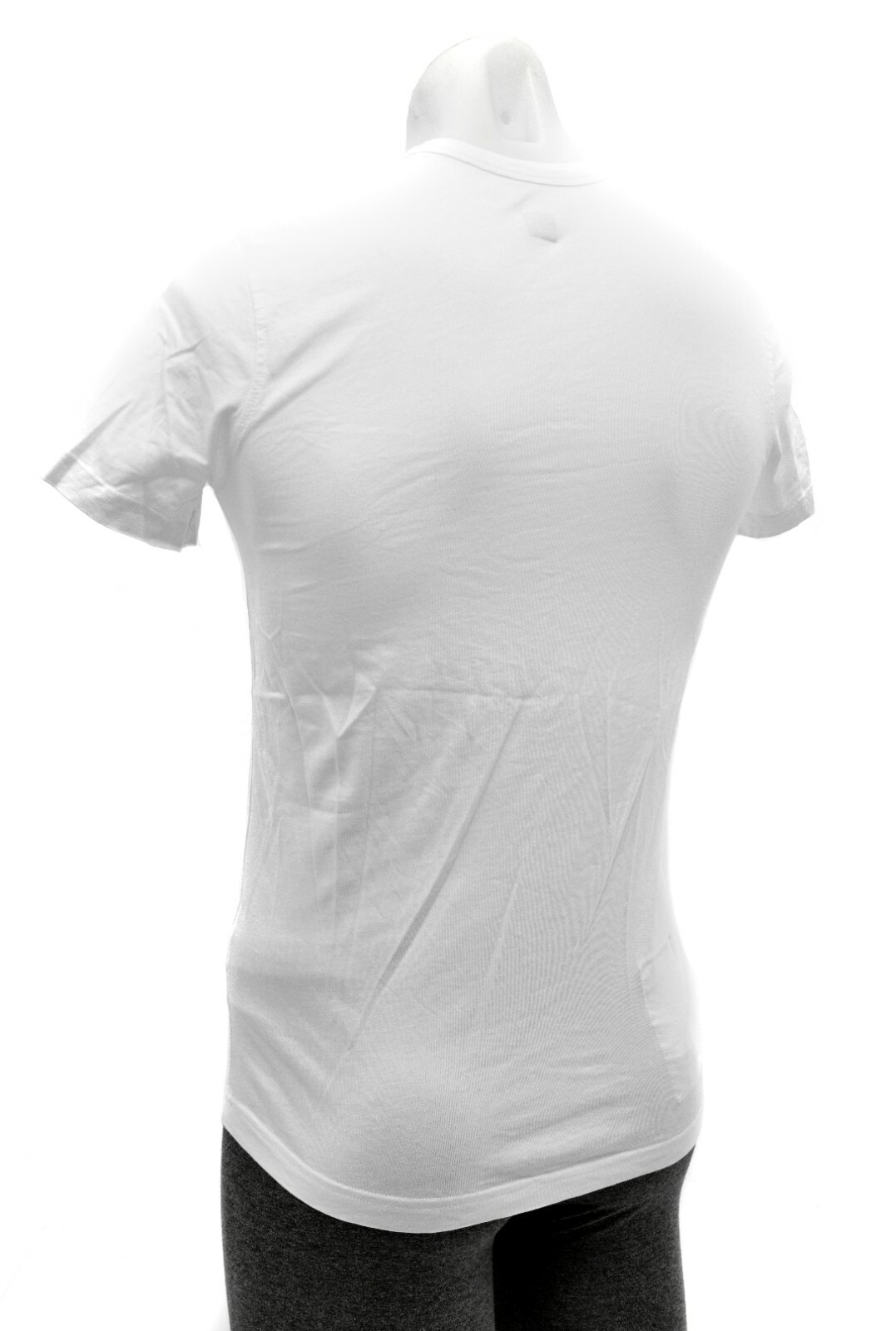 Rapha Logo T-Shirt Men X-SMALL XS White Black Short Sleeve Crew Neck Cotton Tee