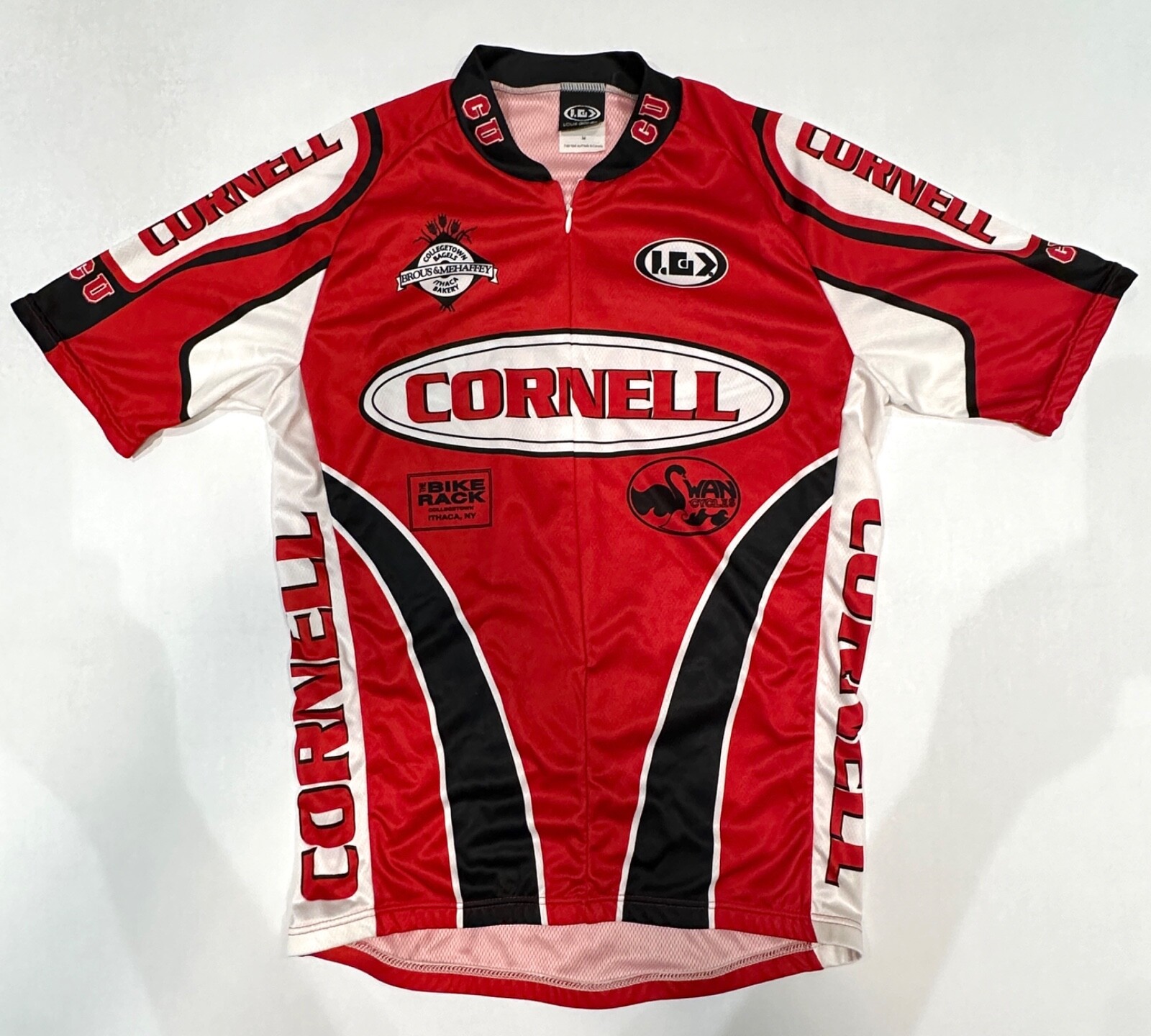 Louis Garneau Cornell Cycling Bike Jersey Women’s Medium 100% Polyester 3/4 Zip