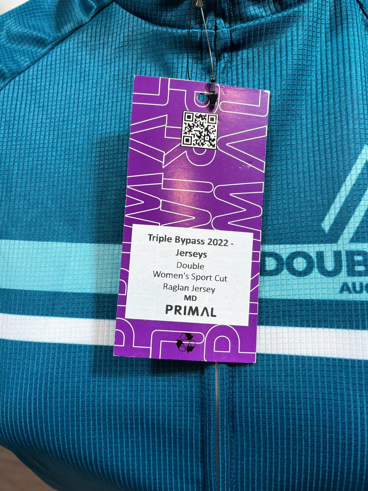 Primal Double Bypass 2022 Women’s Sport Cut Full-Zip Cycling Jersey Medium NEW