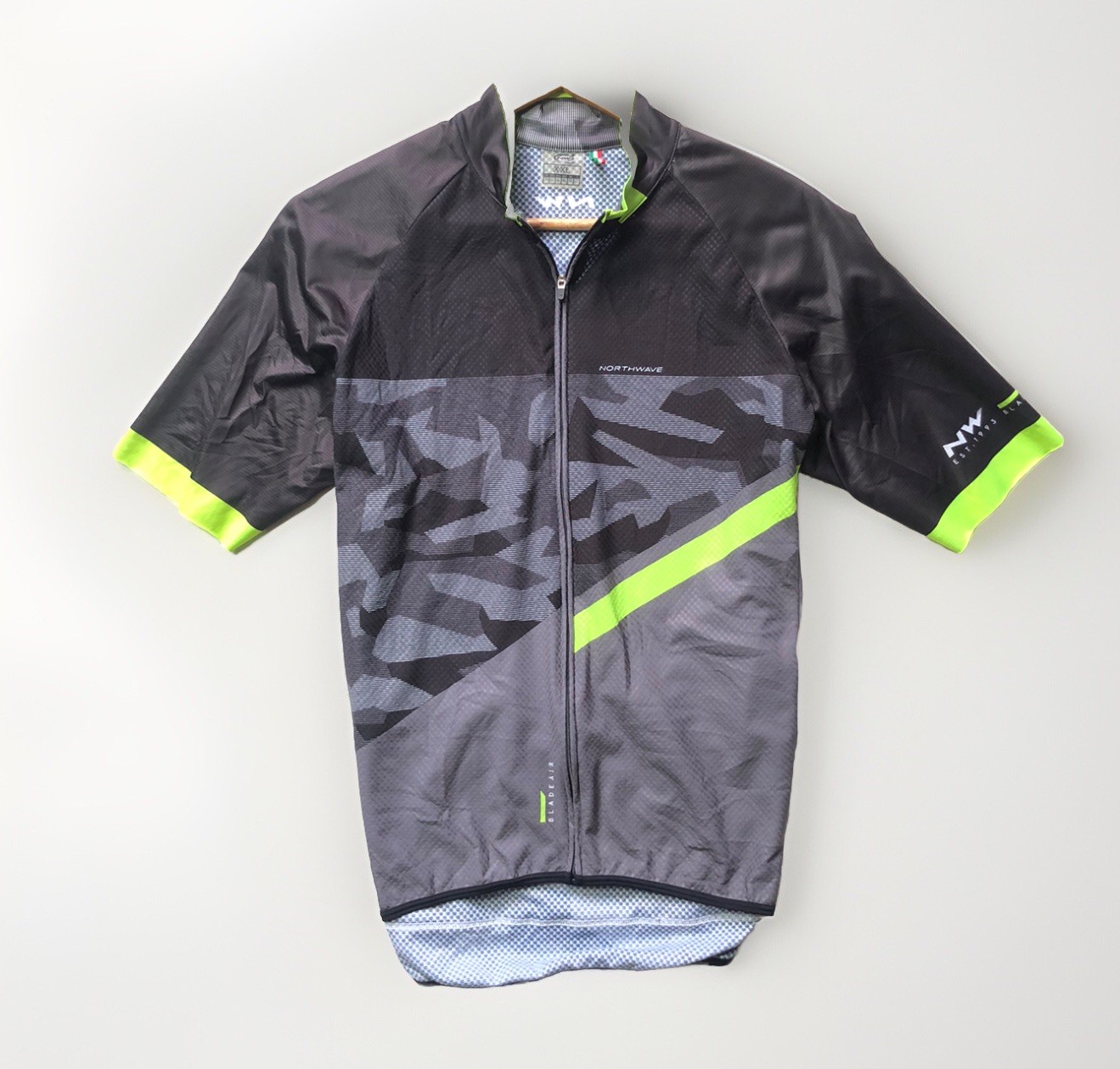 Northwave Cycling Jersey Men’s XXL Short Sleeve Zip Road Bike Top Black