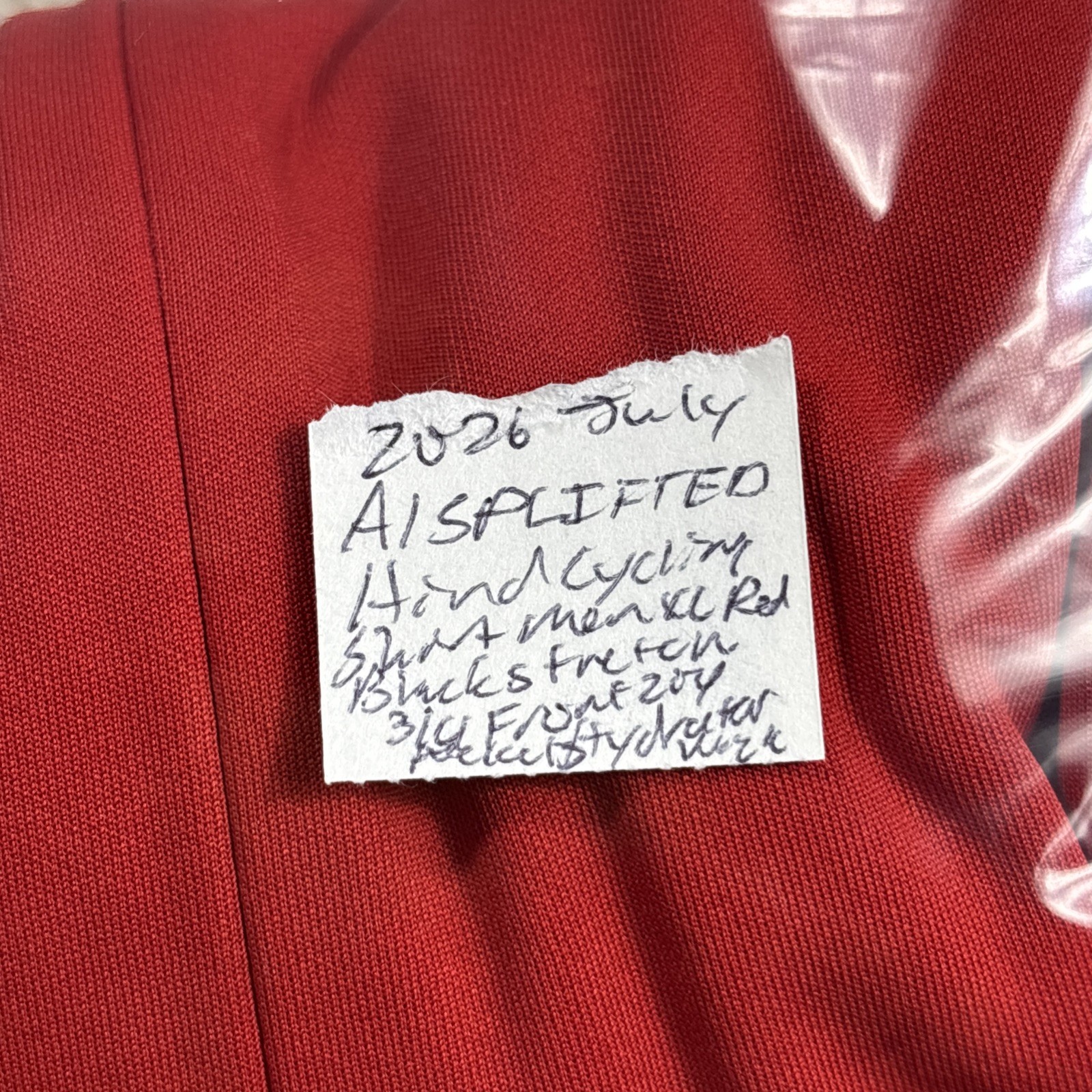 Hind Cycling Shirt Men XL Red Black Stretch 3/4 Front Zip Hydrator Wick Pockets