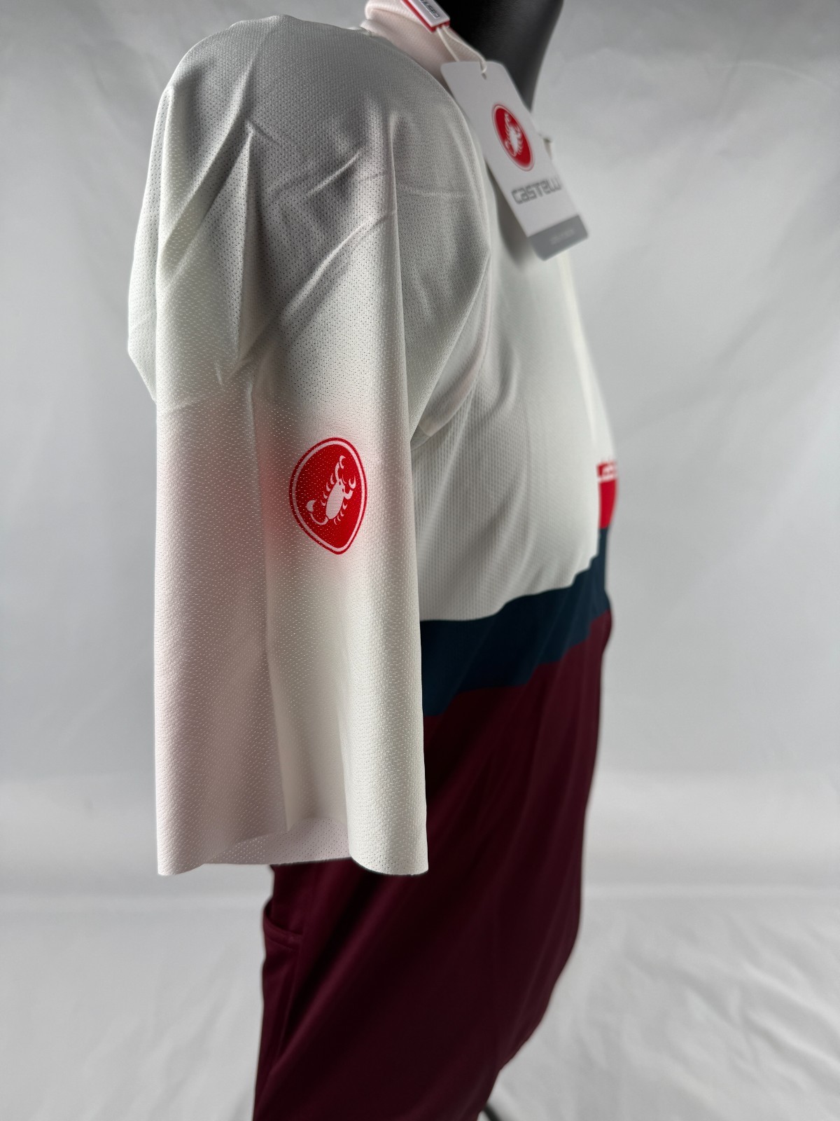 Castelli A Blocco Jersey SIZE Medium Boudreaux Red & White