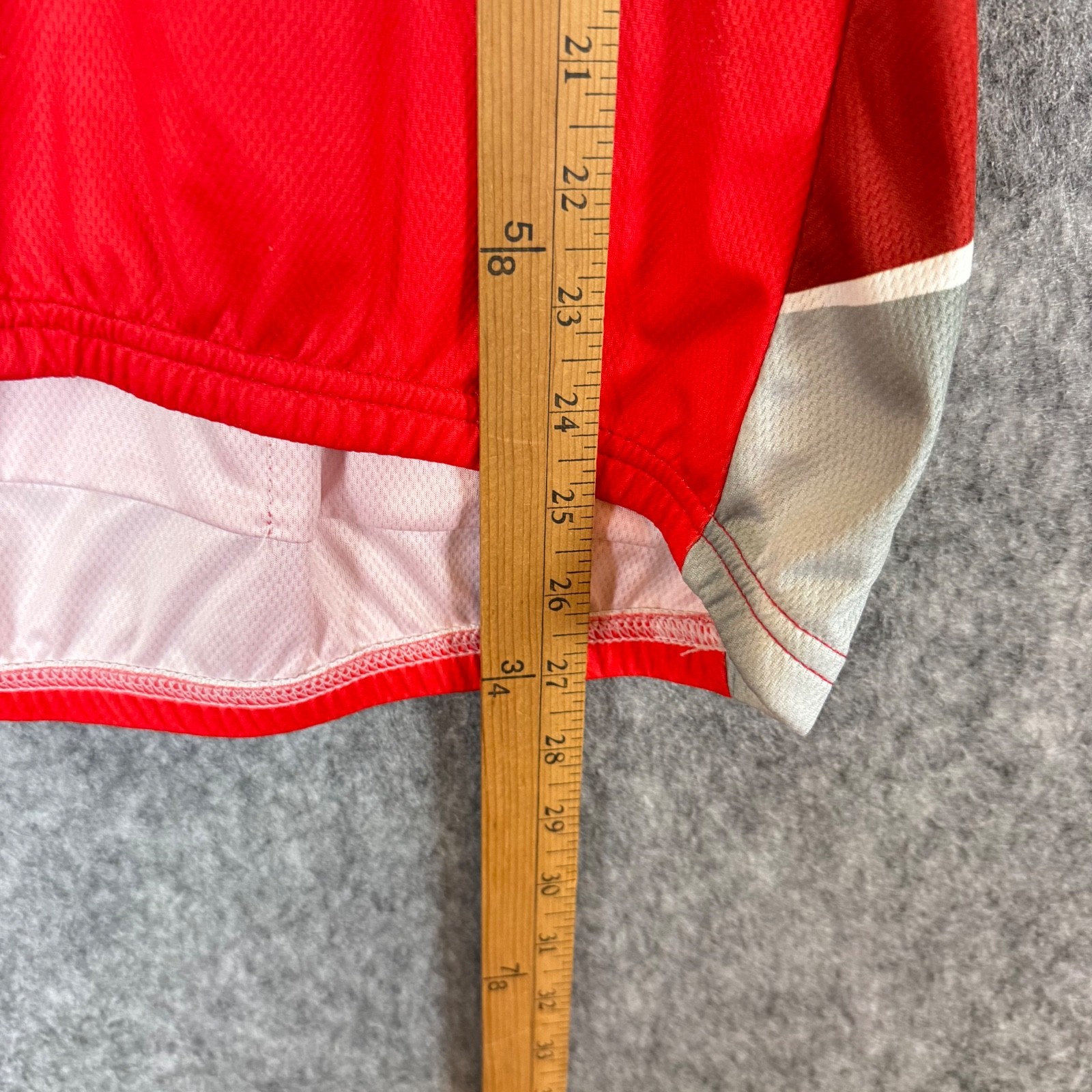 VOMax Cycling Bike Jersey Women XL “SHELL” Gasoline Red Orange 3/4 Zip Pockets