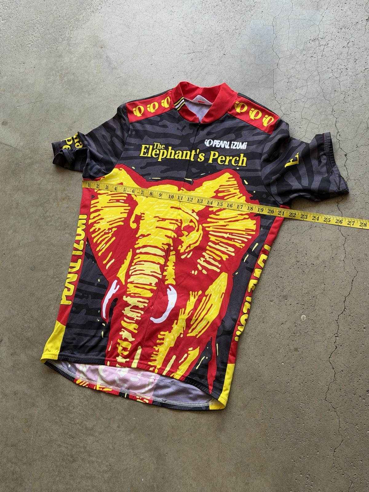 Vintage Pearl Izumi Cycling Jersey Mens XL USA 90s Bike Elephants Perch Idaho