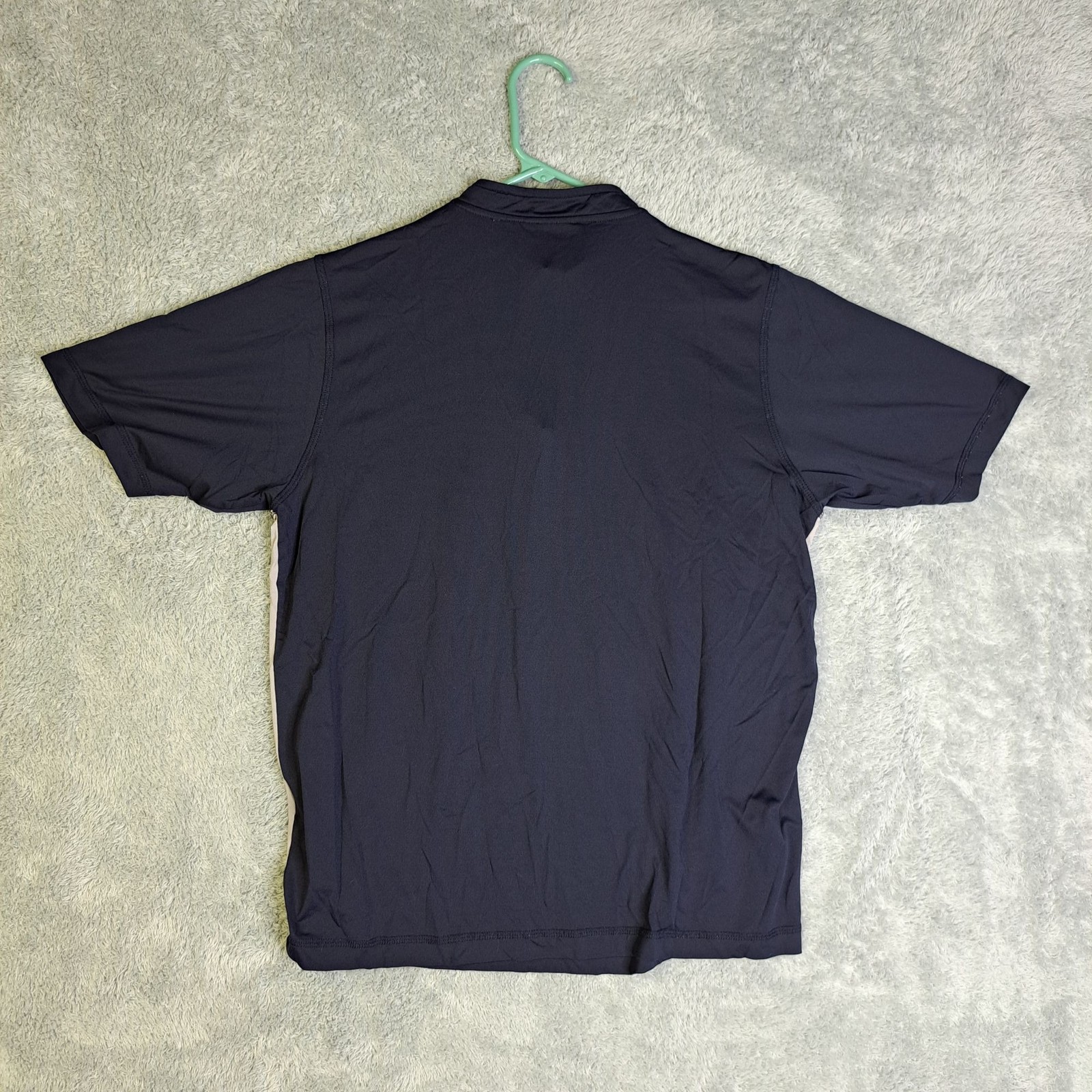 Reebok Cycling Jersey Short Sleeve 1/4 Zip Large Black & Gray Nylon Breathable