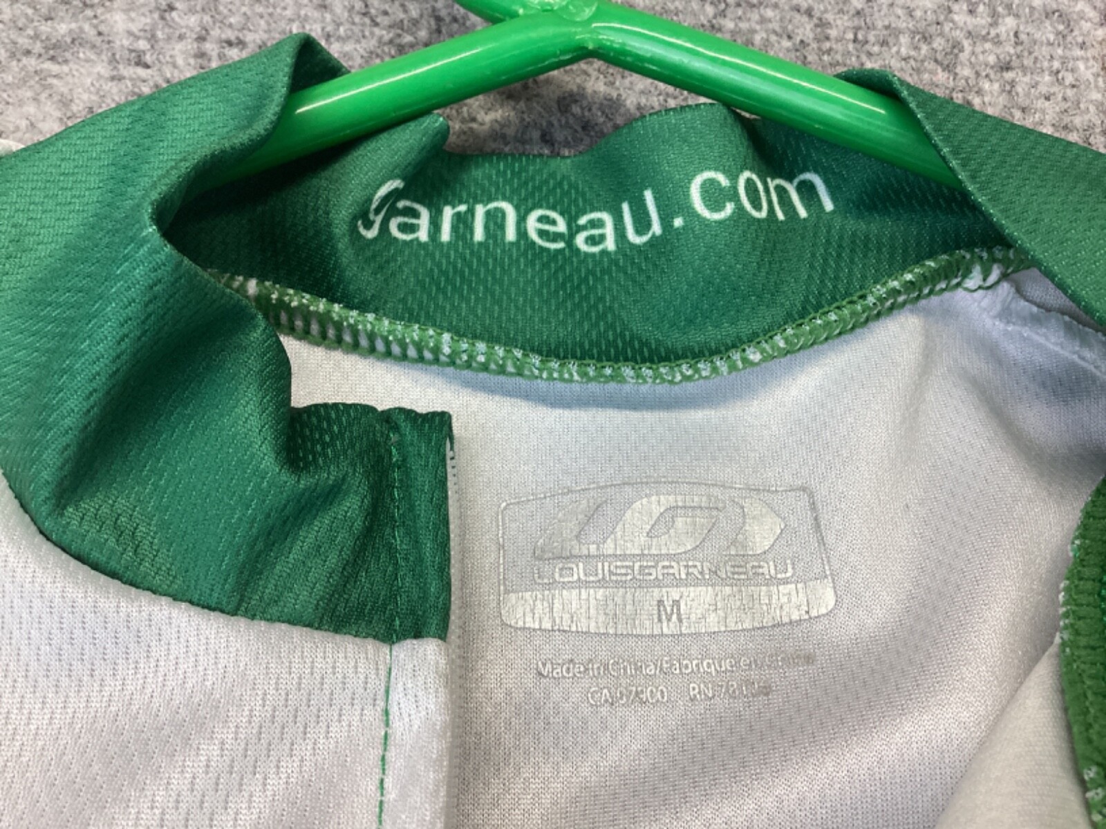 Louis Garneau Cycling jersey Mens Medium Green Backroads bicycle