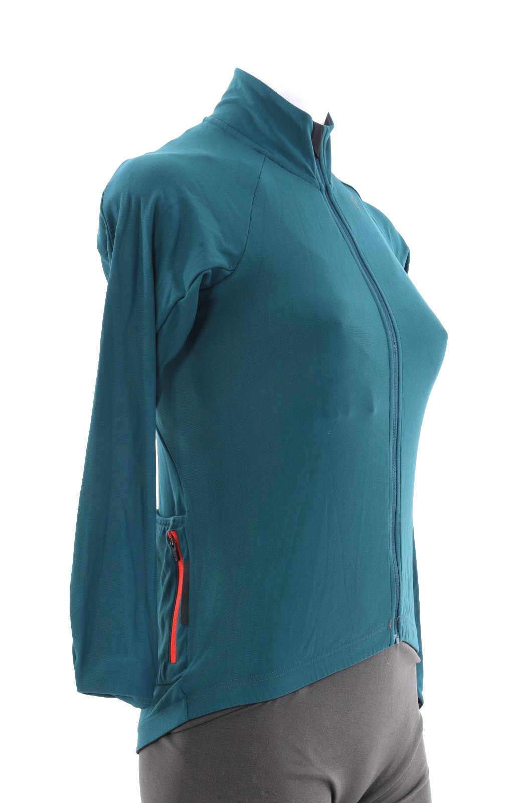 Velocio Signature Long Sleeve Cycling Jersey Women XS Turquoise Road Gravel MTB