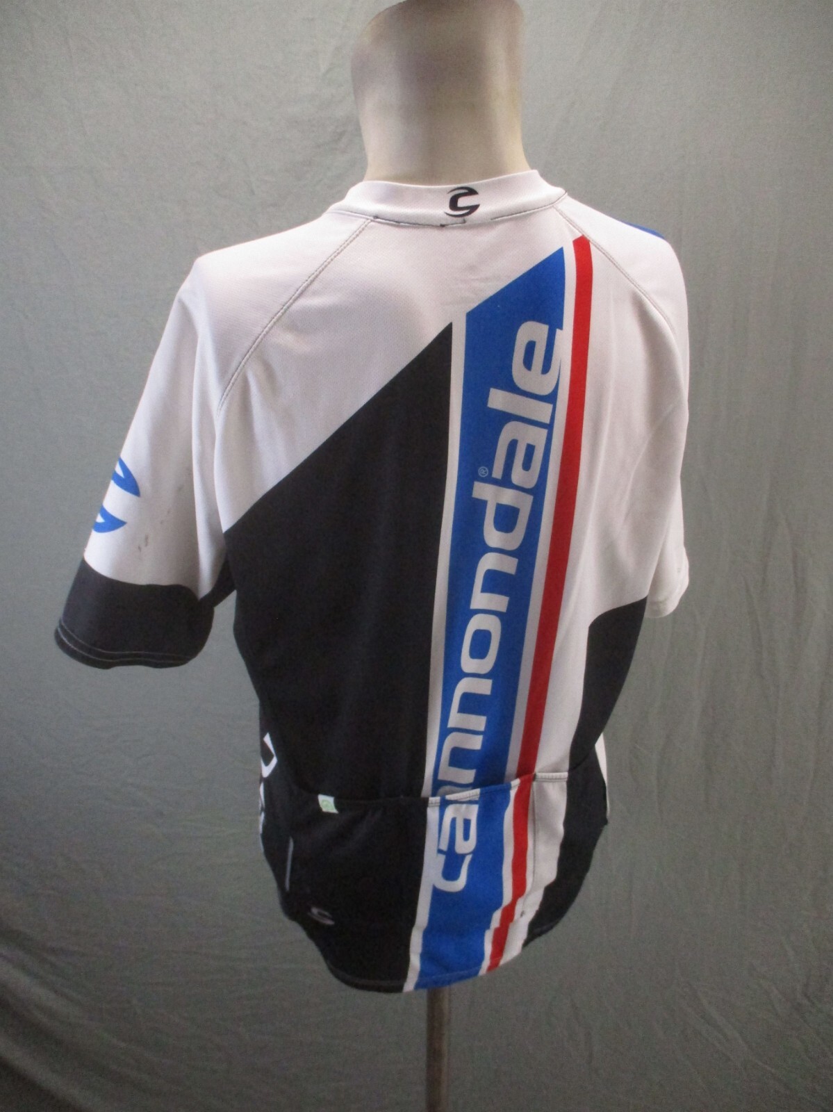 Cannondale Size M Men Full Zip Pocket Elastic Waist Short Sleeve Cycling Top 228