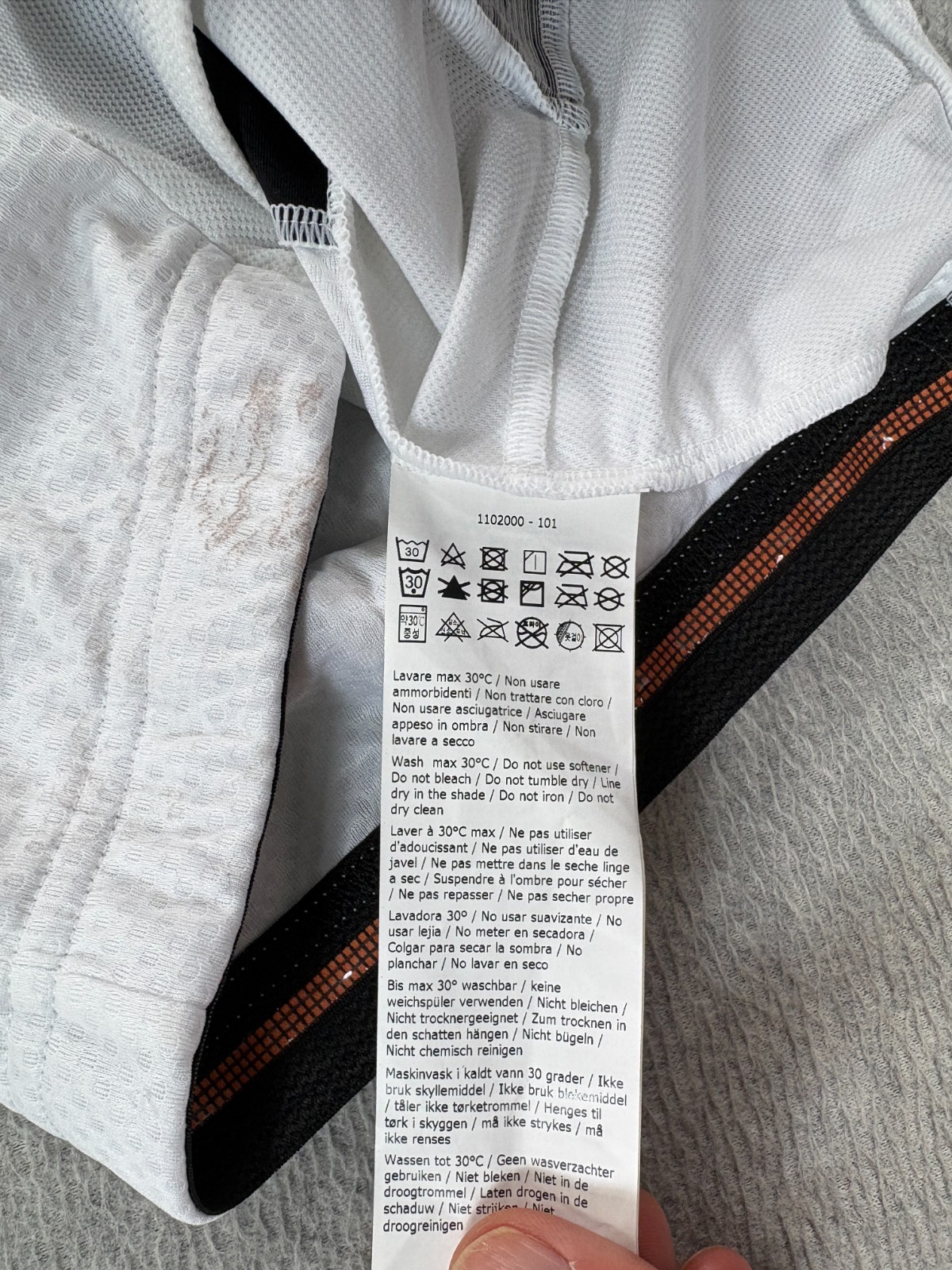NWT Sportful Full Zip Performance Cycling Jersey (Men’s XL) Gray/White