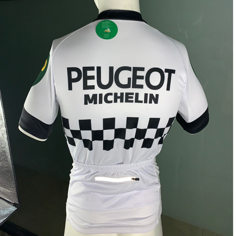 Peugeot Michelin Cycling Team Jersey cycling Short Sleeve jerseys Bike Jerseys