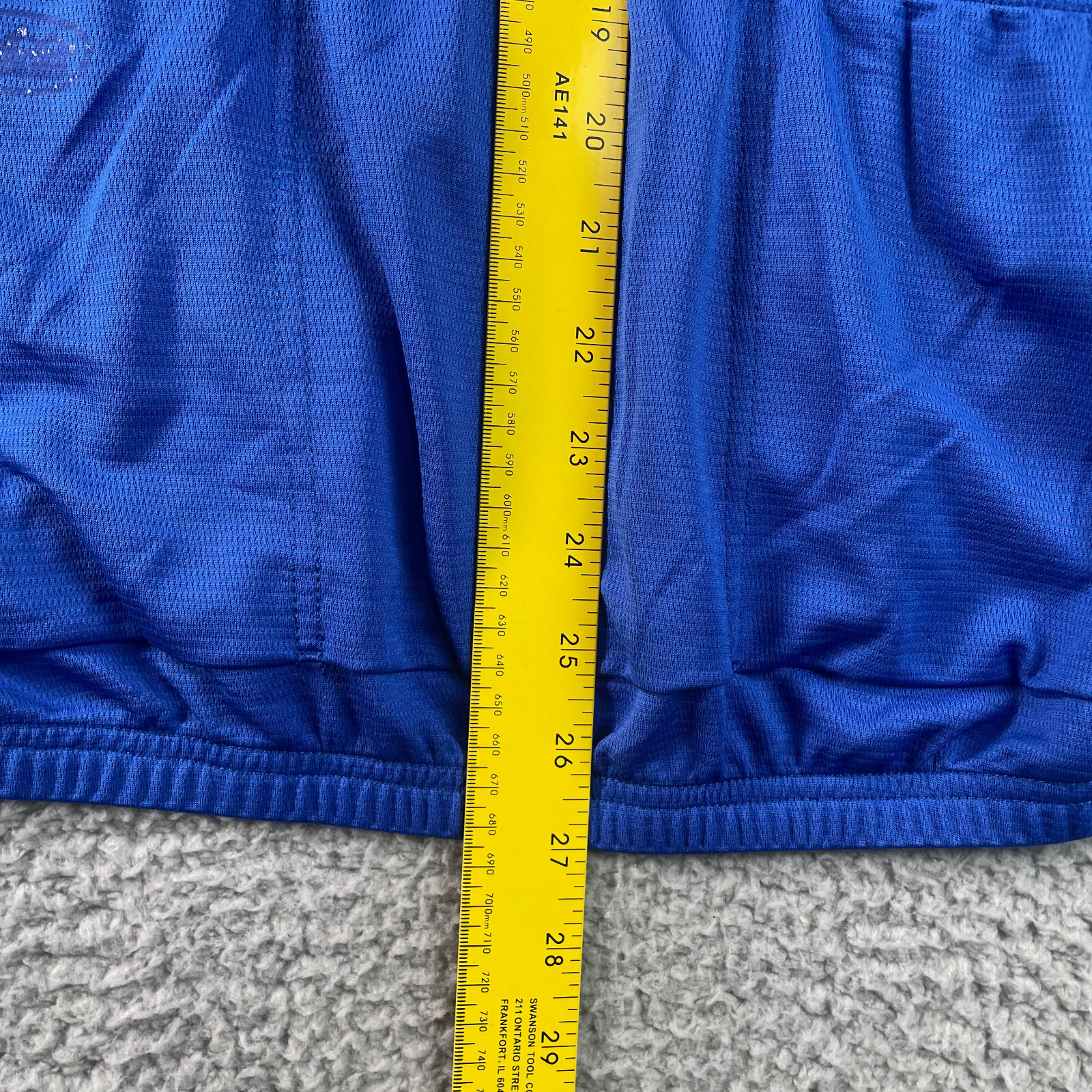 REI Cycle Jersey Men’s L Made in USA Blue Short Sleeve Lightweight Performance*