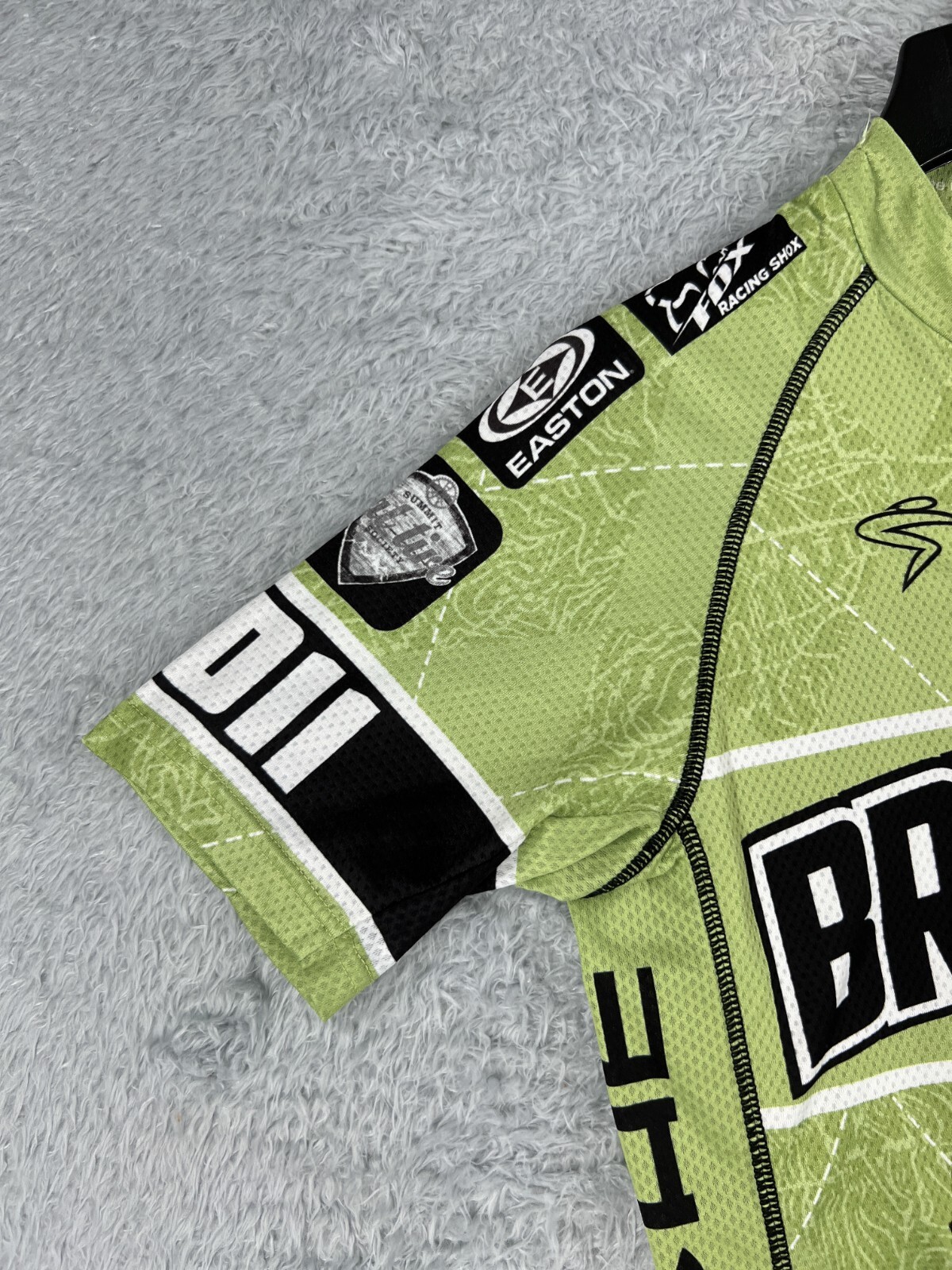 Panache Cycling Jersey Adult Small Green Full Zip Breck Epic Colorado Polyester