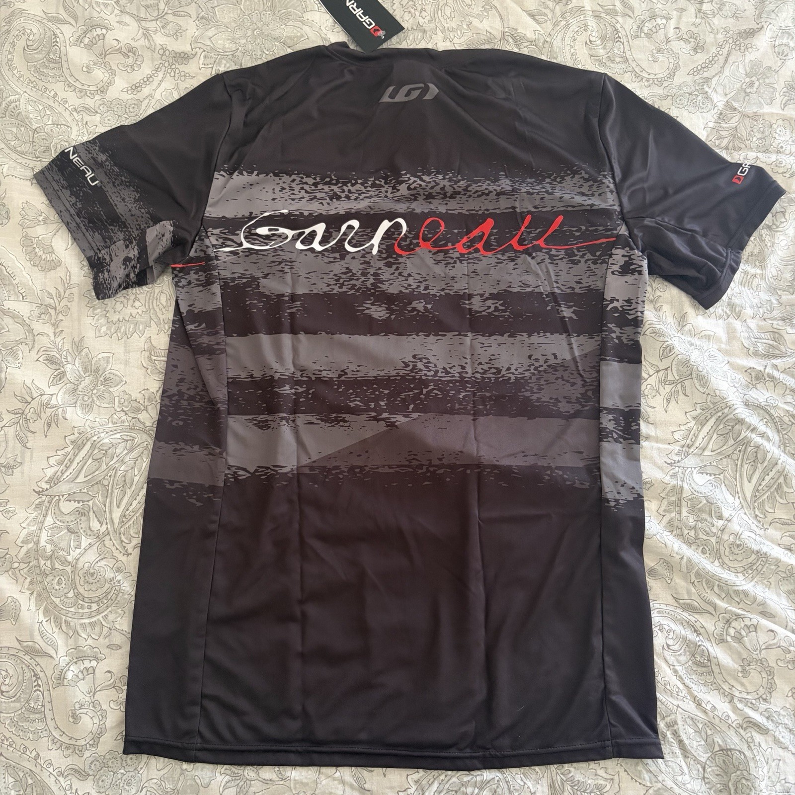 NWT Black LOUIS GARNEAU ‘Team T’ 26059 Jersey Cycling Mtb S/S Men’s Medium