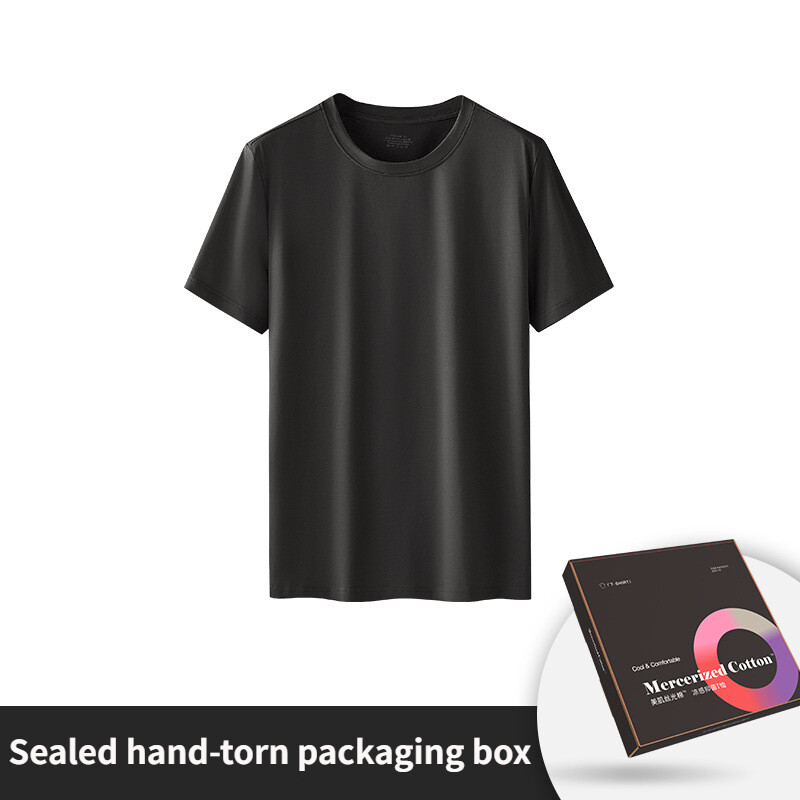 Men’s Casual Round Neck Base Shirt New Short Sleeve Antibacterial Summer T-Shirt