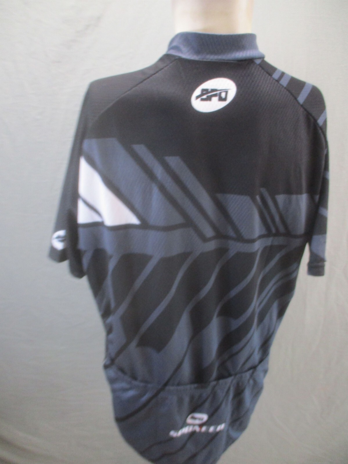 SPONEED Size XL Mens Zip Up Pocket Elastic Waist Short Sleeve Cycling Jersey 765