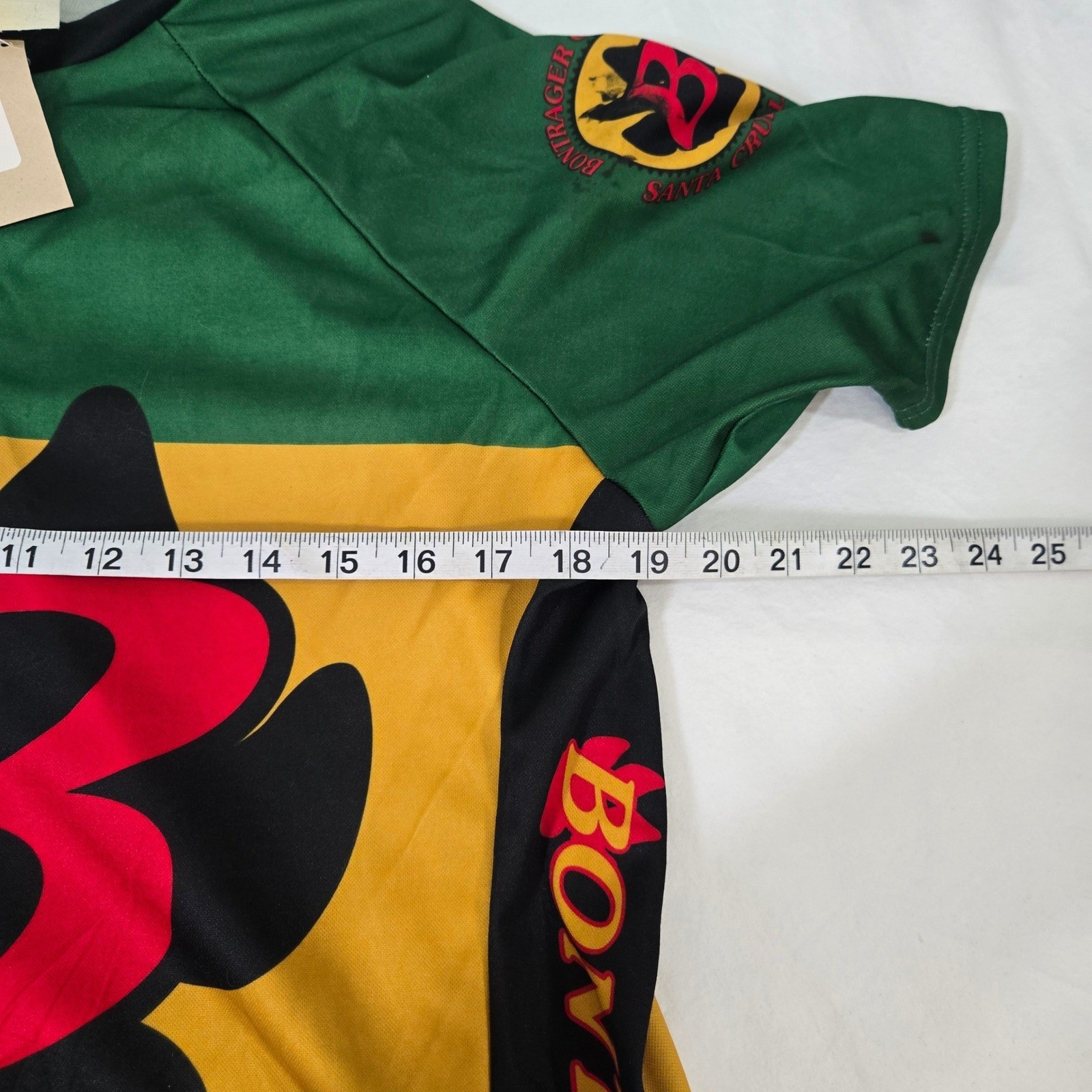 Vintage Bontrager Cycles Rasta Cycling Jersey Paw Print NWT USA Made Large 90s