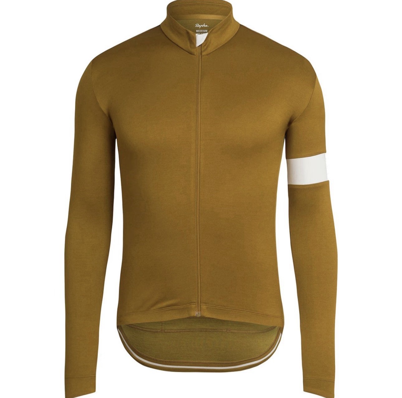 Rapha Classic Long Sleeve Jersey II Gold Merino Blend Cycling Jersey L – Clean