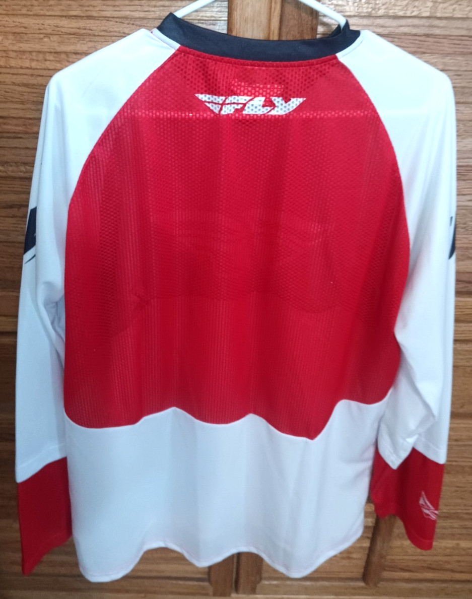 Fly Racing Ripa Convert Jersey Mens XL Biking Cycling BMX Black White Red