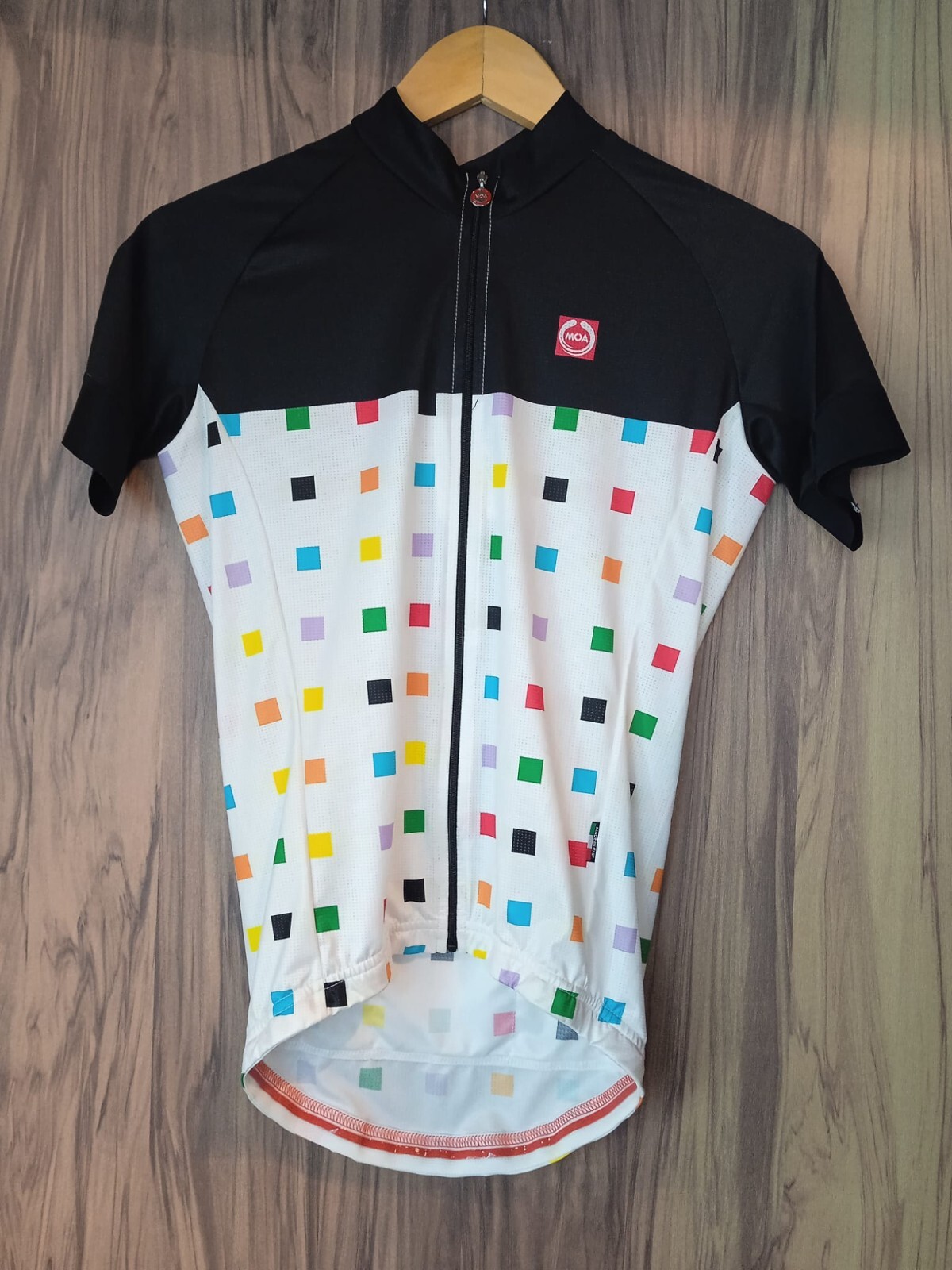 MOA Cycling Elite Jersey Shirt Adult, size: M, color: Bianco/ Grigio