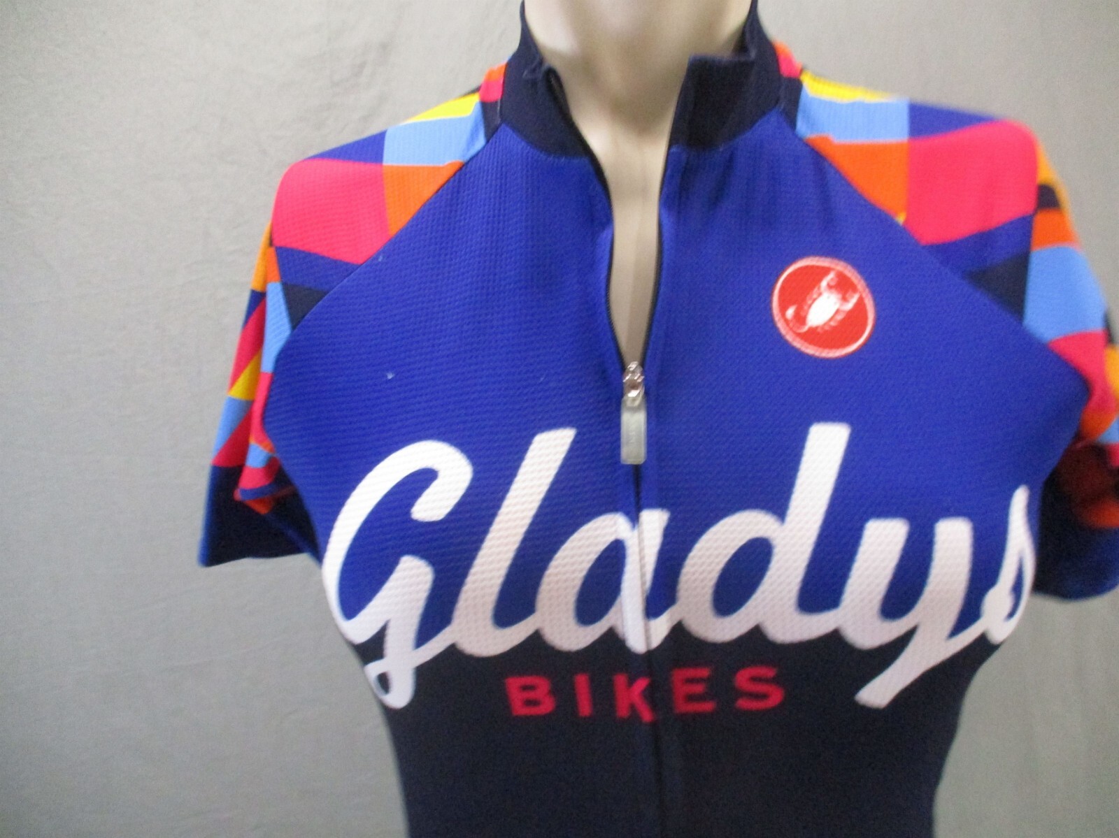 CASTELLI Size S Womens Full Zip Elastic Waist Short Sleeve Cycling Jersey 521