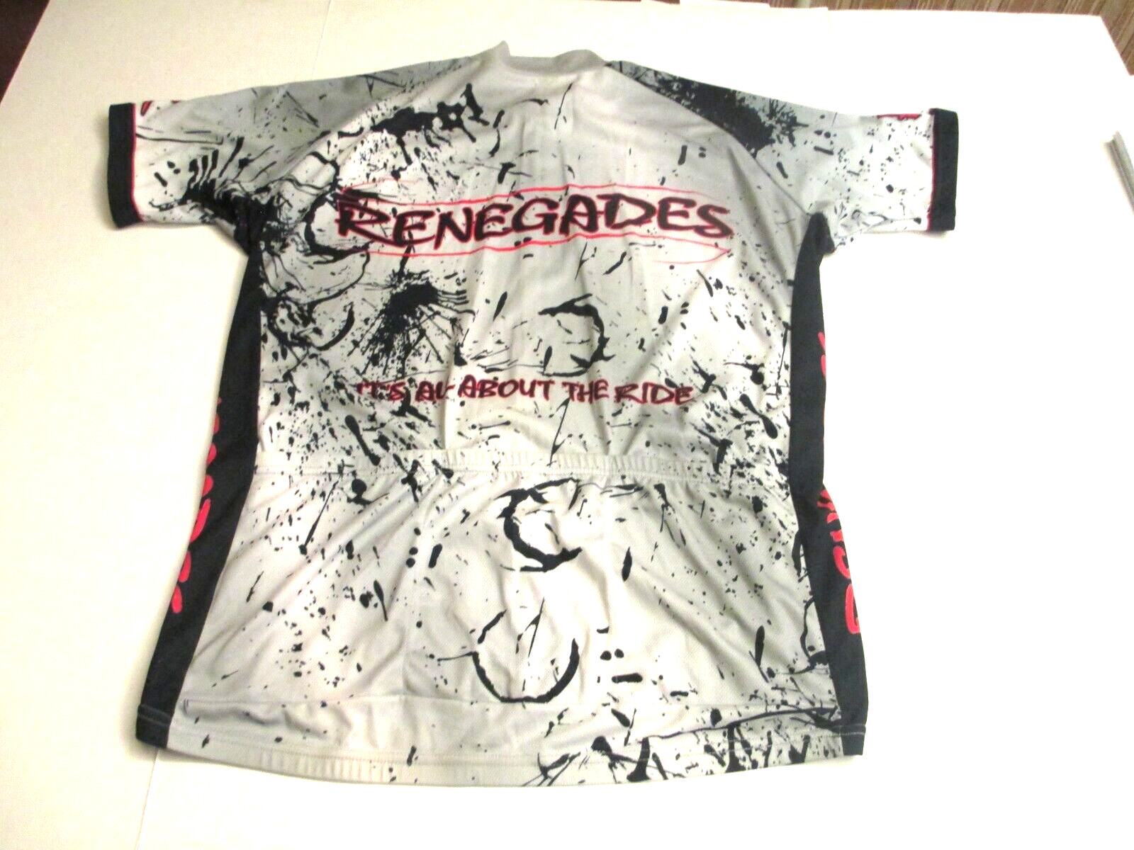 Primal Wear Racing Cycling Jersey Renegades Enjoy The Ride Men’s XL 3/4 Zip Poly