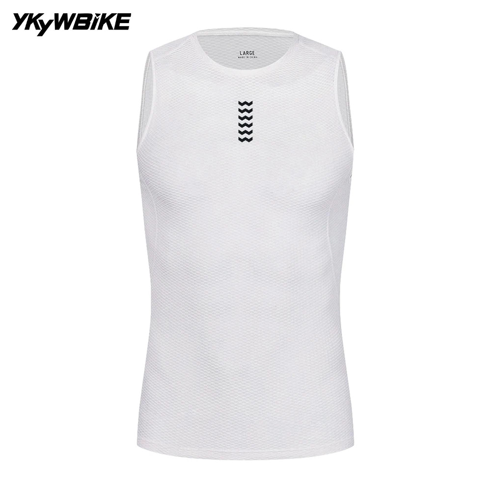 YKYWBIKE Men Cycling Base Layer Vest Summer Ride Jersey MTB Bike Bicycle Mesh