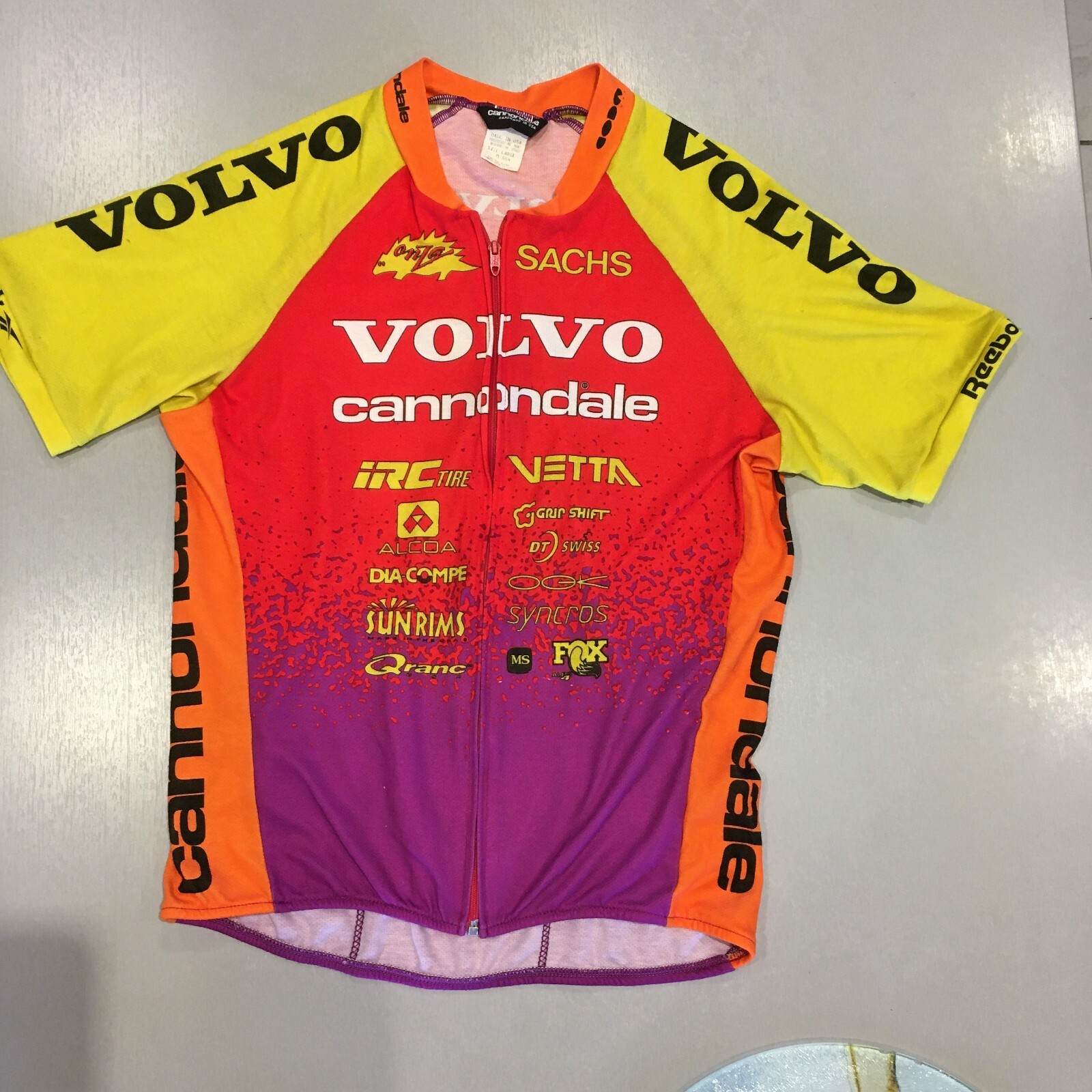 Cannondale Volvo Cycling Jersey Short Sleeve