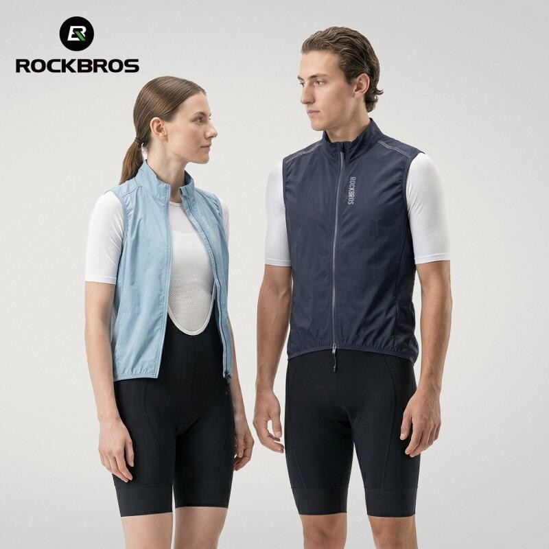 ROCKBROS Cycling Vest Sleeveless Windproof Breathable Sports Windbreaker