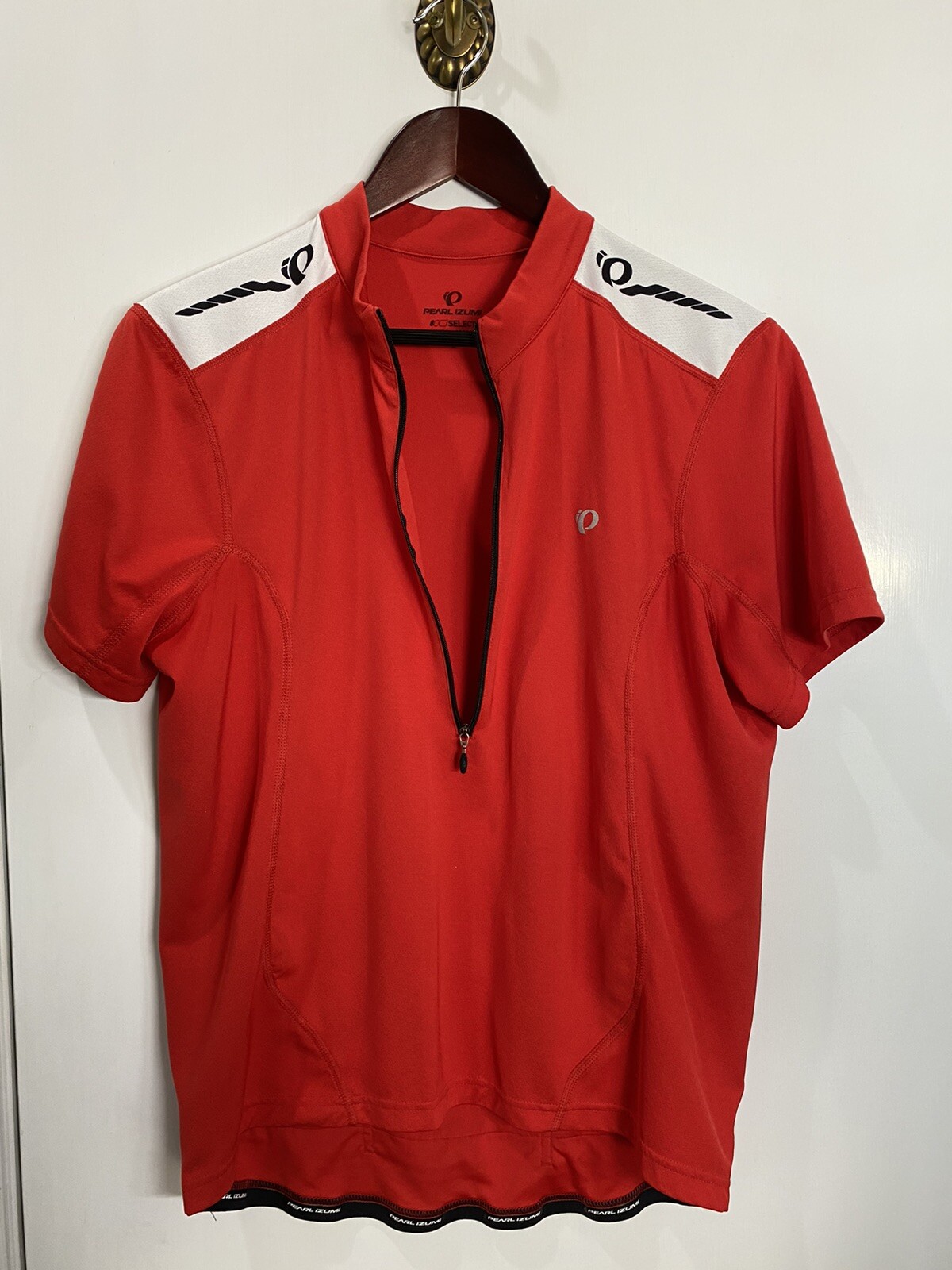 Pearl Izumi Cycling Shirt 1/2 Zip Size Large ( Pit.21 In. Length 24in.)